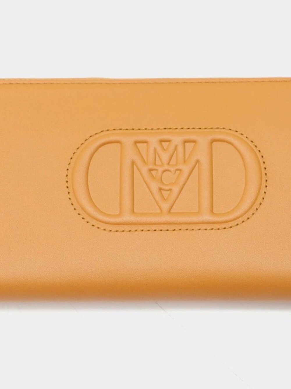 MCM Mode Travia Cognac Large Zip Around Continental Wallet